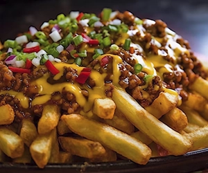 Papas con chili
